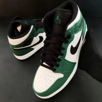 Nike Air Jordan 1 Pine Green Нови Оригинални Обувки Размер 44 Номер 28см Мъжки Маратонки Кецове , снимка 3 - Кецове - 40441661