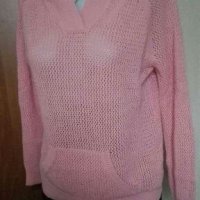 Пуловер от плетиво,с качулка🌹🍀M,L🌹🍀арт.3091, снимка 2 - Блузи с дълъг ръкав и пуловери - 34634243