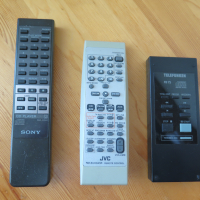 Sony rm-D591,Telefunken FB75,JVC  rm-SUXG45R,дистанционни, снимка 3 - Аудиосистеми - 44632314