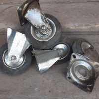 Гумени колела със метални планки
