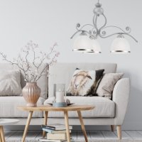 Таванна лампа в рустикален стил, снимка 3 - Лампи за таван - 44289047