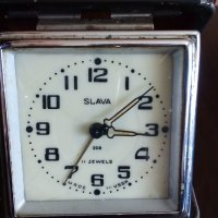 стар  часовник слава.с кутия, снимка 5 - Антикварни и старинни предмети - 35774602