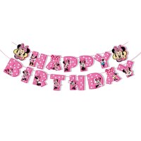 Банер Честит рожден ден Мини маус Minnie mouse , снимка 1 - Други - 41938030