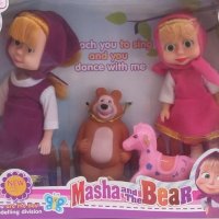 Комплект с кукли и фигурки на Маша и Мечокът, снимка 1 - Кукли - 41779888