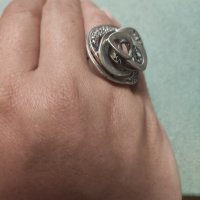 Сребърен пръстен (176), снимка 10 - Пръстени - 41788291