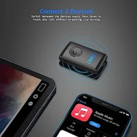 Nulaxy Bluetooth 5.0 приемник-за стриймване на музика, с вграден микрофон,Stereo, снимка 6 - Друга електроника - 41126163