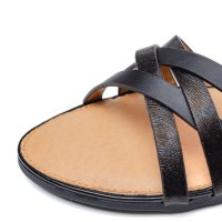 Нови - 35% черни ниски сандали 38 размер за плаж за море разходка, снимка 4 - Сандали - 41347849