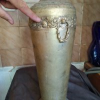 стара посребрена метална  ваза арт деко, снимка 4 - Антикварни и старинни предмети - 33830888