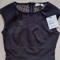 CALVIN KLEIN оригинална нова черна рокля XS, снимка 3 - Рокли - 42167127