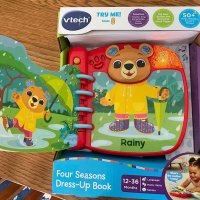 Нова детска играчка книга Мече дрехи време звук Подарък малко дете VTech 558303, снимка 7 - Други - 41282728