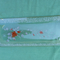 Стара стъклена чиния/плато, снимка 5 - Чинии - 36242463