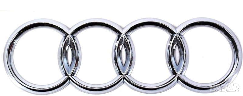 емблема задна емблема Ауди Audi A4 A7 R8 TT 178mm сива, снимка 1