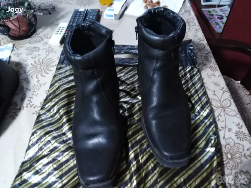 Много здрави мъжки боти от естествена кожа №41, снимка 1
