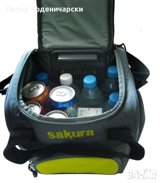 Нова хладилник чанта, Sakura 12V подходяща за  автомобил, мотоциклет, лодка и пътуване, 14 литра пре, снимка 1