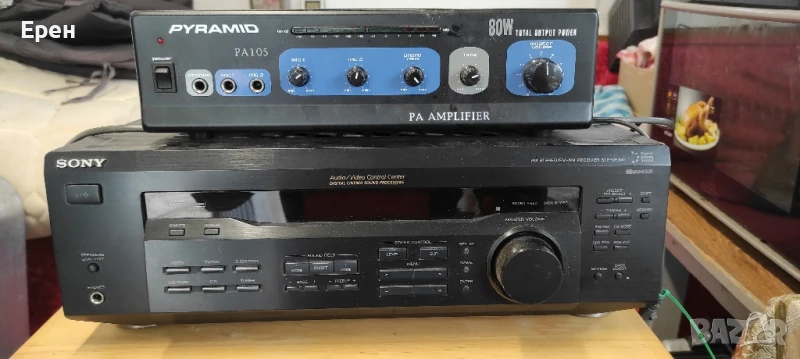 Усилвател PYRAMID PA105 и Усилвател за домашно кино SONY, снимка 1