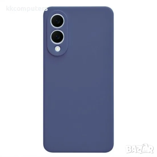 Силиконов кейс iPaky матиран, За Samsung Galaxy S25 Edge, Тъмносин, снимка 1