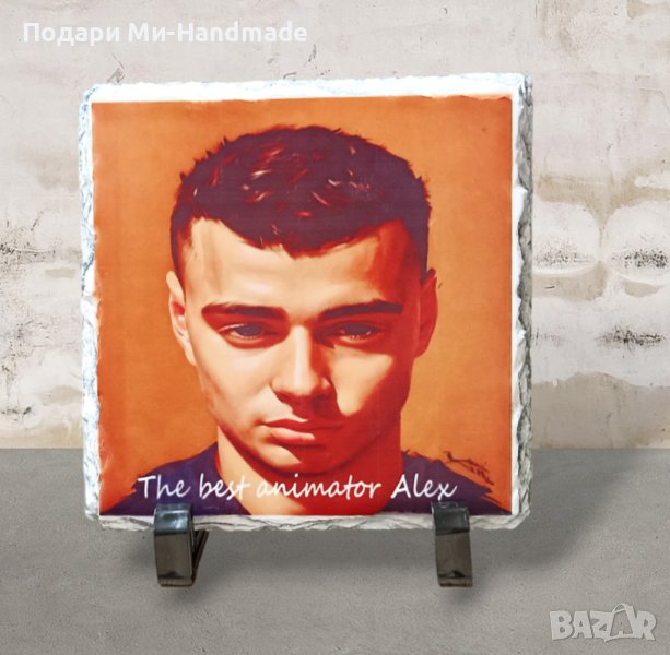 Скална плоча със снимка , снимка 1