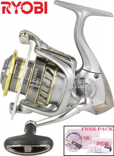 МАКАРА RYOBI VIRTUS FEEDER 6000 + FREE PACK, снимка 1