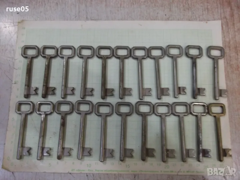 Лот от 22 бр. ключа за брава, снимка 1