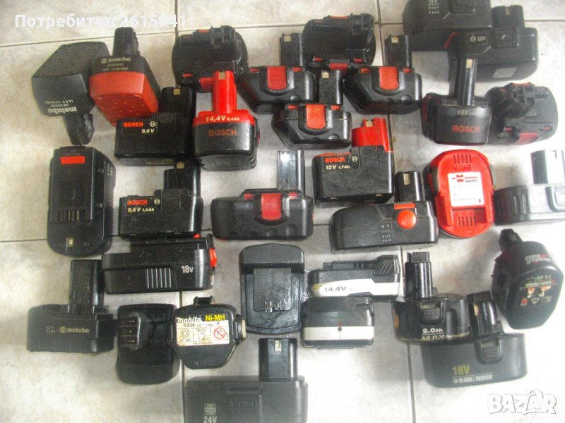 Лоша Батерия-NiCd-Li-ion-12V-18V/Bosch/Makita/Black Decker/Metabo/Gamma/Wurth/-Различни, снимка 1