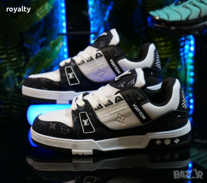 Мъжки Сникърси Louis Vuitton Цвят- Бяло и черно, снимка 1