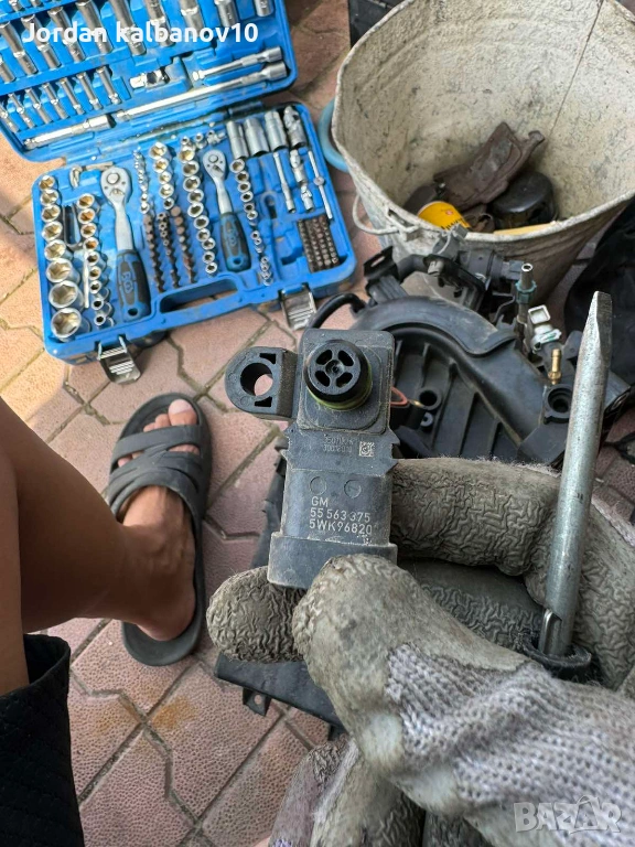 Датчик или сензор за вакума на Opel Astra Zafira 1.6 16V Z16XEP 55563375 само за 10Eur., снимка 1