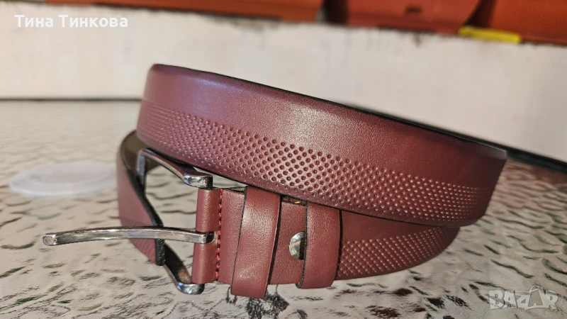 Мъжки колан естествената кожа, снимка 1