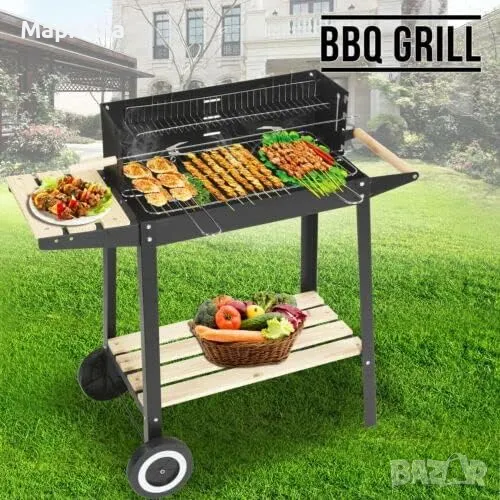 Скара на Дървени Въглища / 85,5х41х78см. / Градинско Барбекю, снимка 1