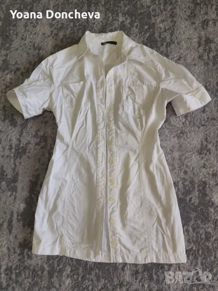 Бяла рокля Зара М рр, снимка 1