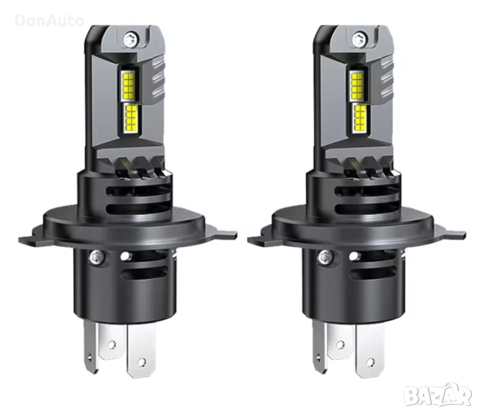 H4 LED Крушки 6500K 12V, снимка 1
