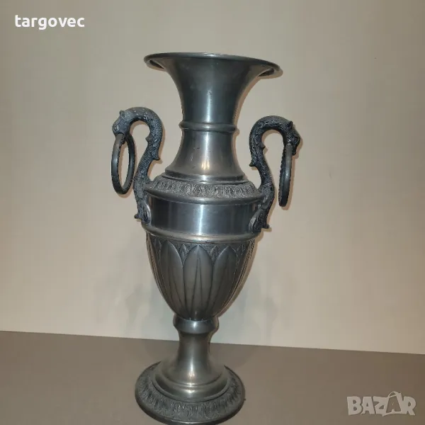 уникална калаена Драконова ваза, снимка 1