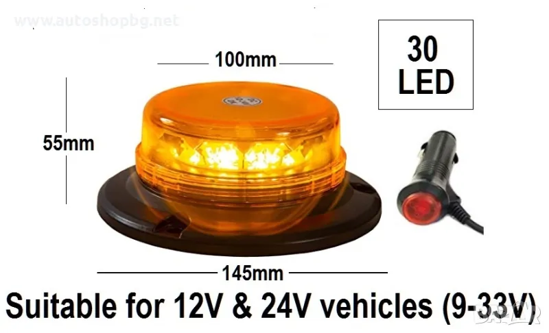 Сигнална лампа -LED- плоска, снимка 1