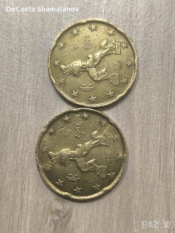 Италиански монети 2002г , снимка 1