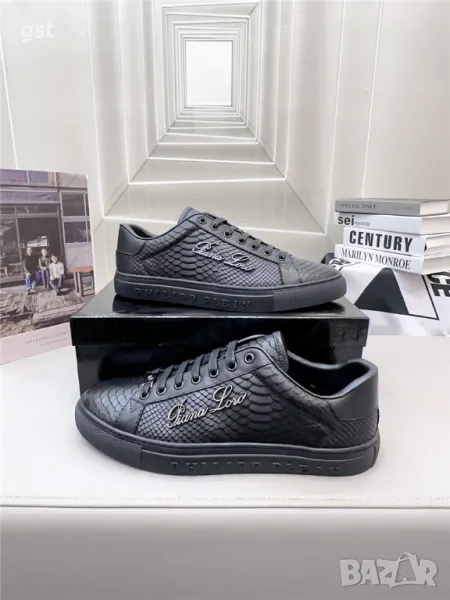 Редки Philipp Plein Sneakers Маратонки Унисекс гуменки мъжки дамски Кожа Leather Сникърси, снимка 1