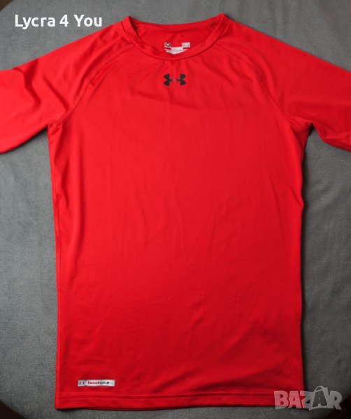 M/L червена мъжка компресионна тениска на Under Armour (made in Mexico), снимка 1