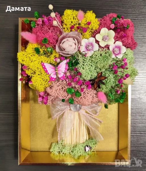 Картини букети/Дървото на живота/моливник и други със скандинавски мъх, снимка 1