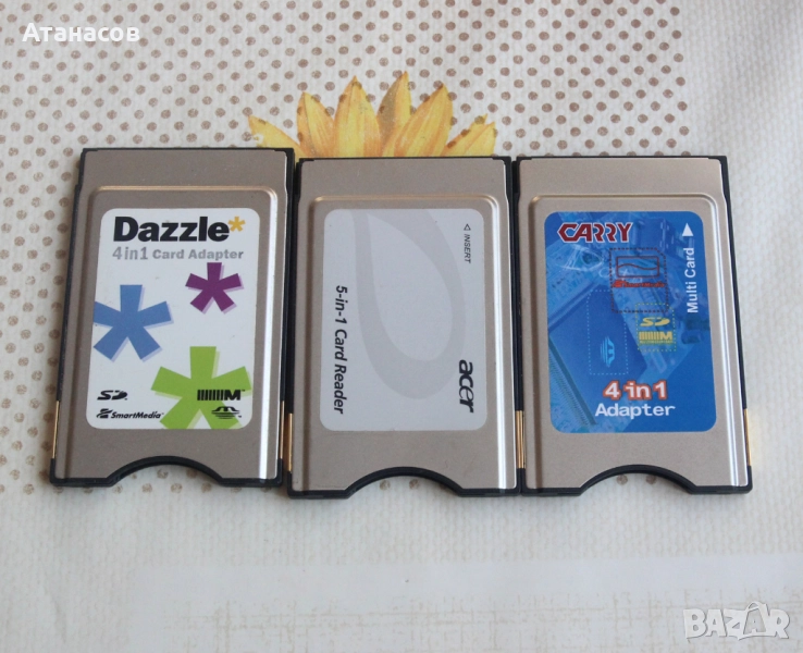 PCMCIA Card Adapter чете, записва 4 вида карти, снимка 1