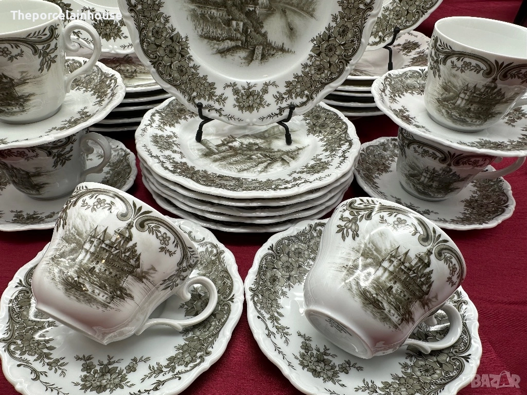 Seltmann Weiden Rheingau Барок- сервиз за хранене и кафе за 6 човека като НОВ, снимка 1