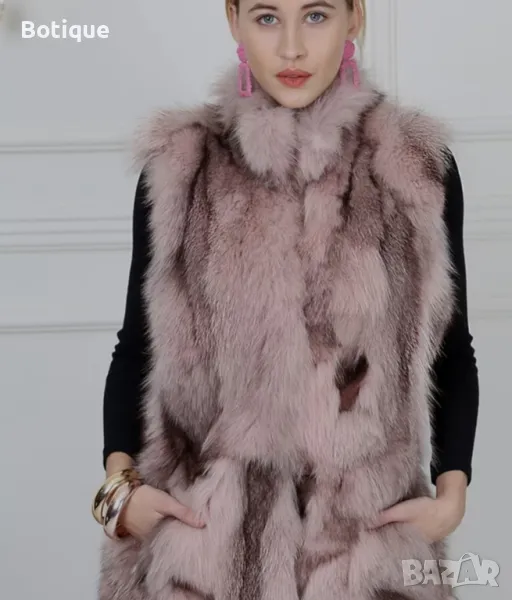 дамски елек от естествен косъм , снимка 1