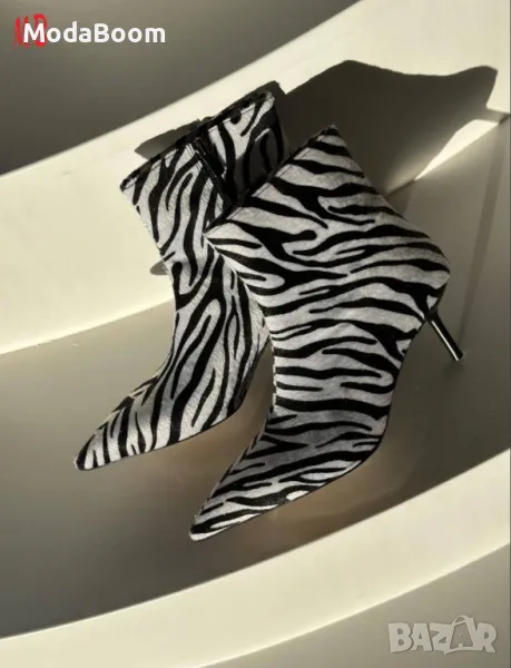 Стилни дамски боти на ток , снимка 1