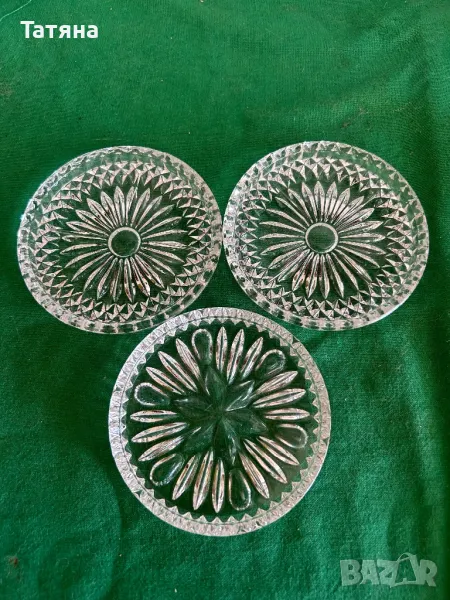 Стъклени чинийки винтидж, снимка 1