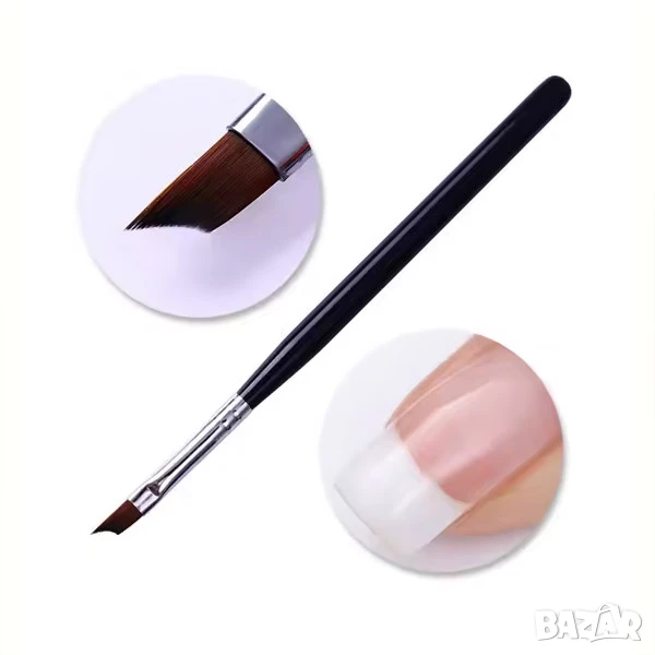 РАЗПРОДАЖБА! - Четка за бърз френски маникюр, снимка 1