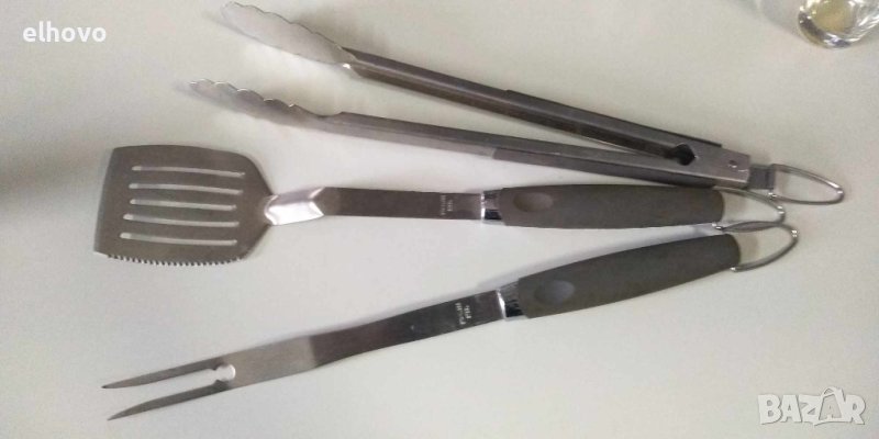 Големи прибори за барбекю от неръждаема стомана, снимка 1