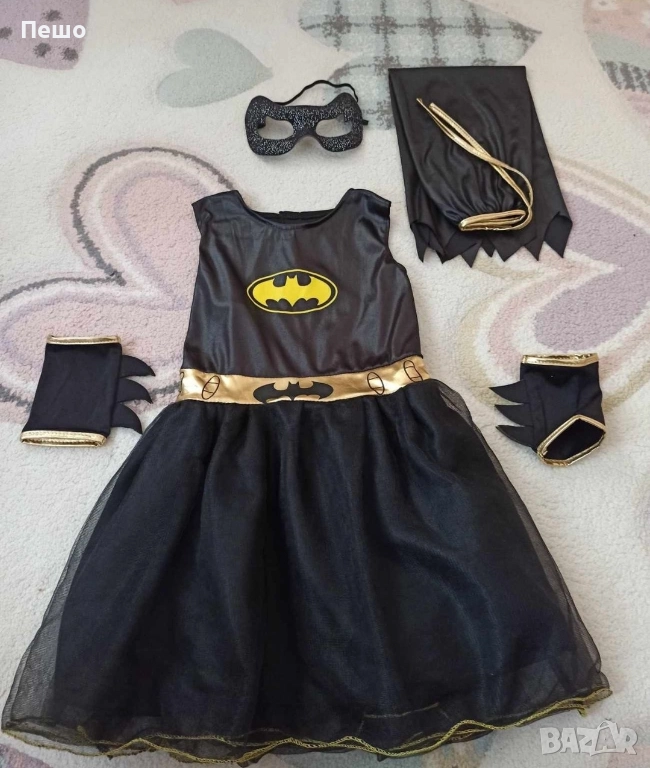 Костюм на батман за момиче 4- 5 години, снимка 1