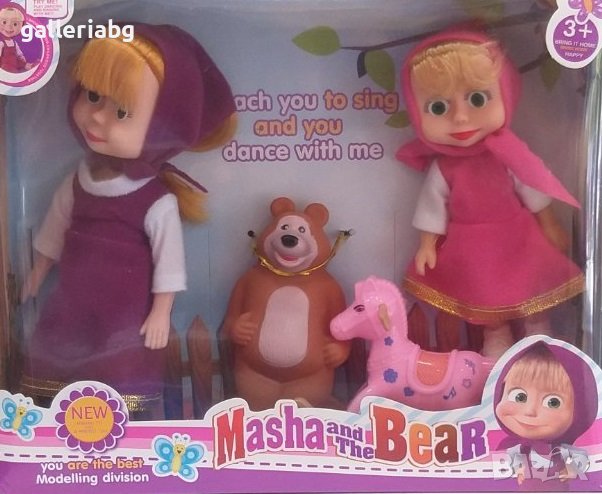 Комплект с кукли и фигурки на Маша и Мечокът, снимка 1