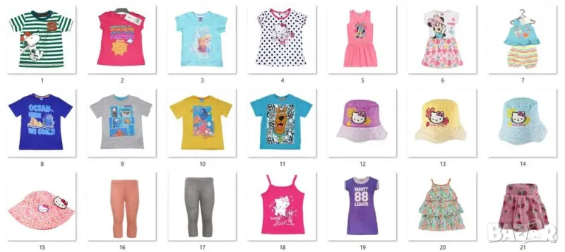 Летни детски дрехи 0-10 г (цени на едро) - 30% отстъпка, снимка 1