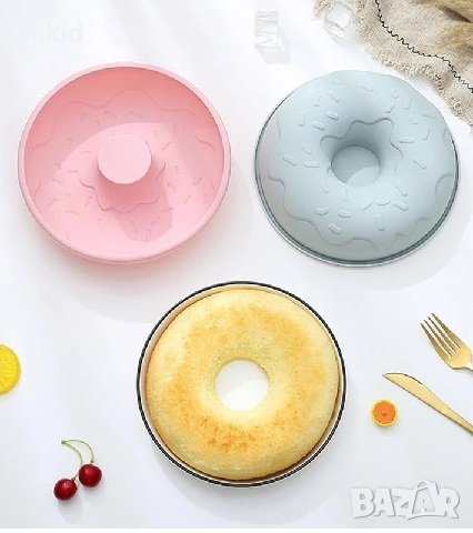 3D Грамадна поничка силиконов молд форма за кекс торта сладкиш десерт силиконова, снимка 1