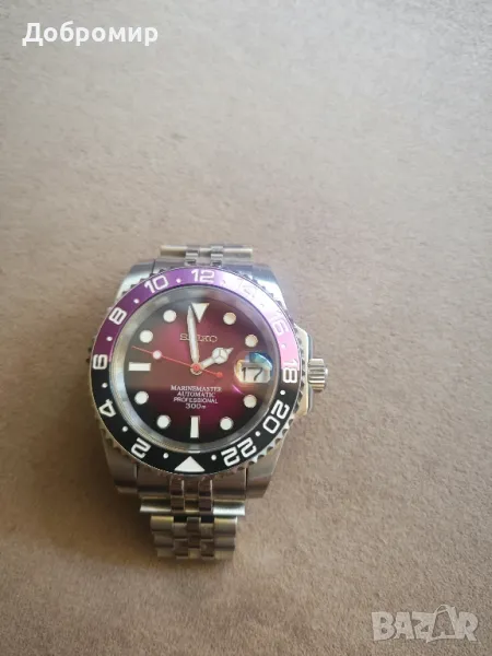 Seiko mod Purple Sunburst Submariner NH35, снимка 1