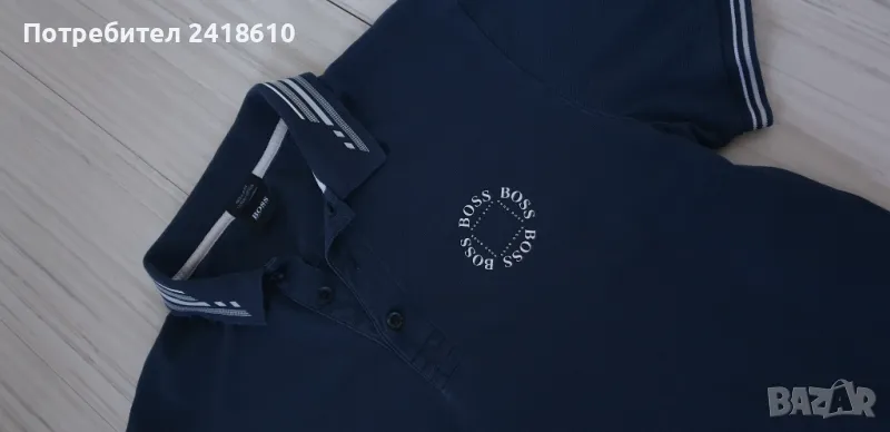 Hugo Boss Cirkle Pique Cotton  Mens Size M  ОРИГИНАЛНА Тениска!, снимка 1