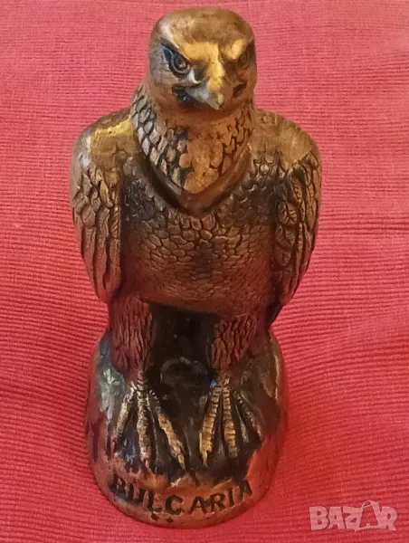Керамична бутилка от вино, орел. , снимка 1